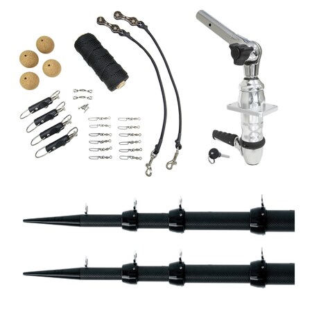 Tigress XD Top Mount System - 18 Carbon Fiber Black/Black Ultimate Rigging Kit 88679-00